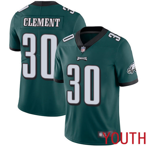 Youth Philadelphia Eagles #30 Corey Clement Midnight Green Team Color Vapor Untouchable NFL Jersey Limited->youth nfl jersey->Youth Jersey